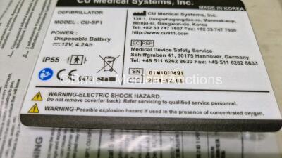 3 x CU Medical Systems Inc iPAD Intelligent Public Access Defibrillators in 3 x Carry Cases (All Power Up with Stock Battery - Stock Battery Not Included) with 3 x iPAD AED Starter Kits and 3 x CU Medical Defibrillation Pads (All Expired) *SN G1M10F0491 / - 8