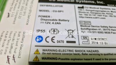 3 x CU Medical Systems Inc iPAD Intelligent Public Access Defibrillators in 3 x Carry Cases (All Power Up) with 1 x LiMnO2 Battery, 3 x iPAD AED Starter Kits and 3 x CU Medical Defibrillation Pads (All Expired) *SN G1L42O0294 / G1M10G0175 / G1M110F0471* - 11