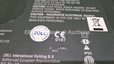 2 x Zoll AEDPro Defibrillators (Both Power Up) in Carry Cases with 2 x 3 Lead ECG Leads, 3 x Zoll Electrodes *All Expired*, 1 x ECG Electrode *Expired* and 2 x LiMnO2 Batteries *SN AA06B002039 / AA10C016878* - 12