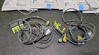 2 x Zoll AEDPro Defibrillators (Both Power Up) in Carry Cases with 2 x 3 Lead ECG Leads, 4 x Zoll Electrodes *2 x Expired* and 2 x LiMnO2 Batteries *SN AA14J033892 / AA09C013174* - 5