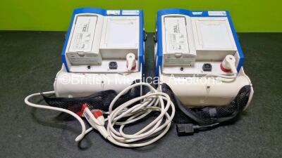 2 x Zoll R Series Plus Defibrillators / Monitors (Both Power Up) Including ECG and Printer Options with 2 x 3 Lead ECG Leads, 2 x Paddle Leads and 2 x Lithium Ion Rechargeable Batteries *SN AF13B027398 / AF13B027374* - 9