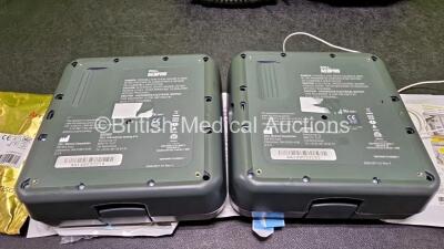 2 x Zoll AEDPro Defibrillators (Both Power Up) in Carry Cases with 2 x 3 Lead ECG Leads, 4 x Zoll Electrodes *3 x Expired*, 1 x Ambu BlueSensor P ECG Electrode *Expired* and 2 x LiMnO2 Batteries *SN AA14H033214 / AA14H033182* - 11