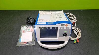 Zoll R Series Plus Defibrillator / Monitor (Powers Up) Including ECG and Printer Options with 3 Lead ECG Lead, Paddle Lead, Power Cord and Lithium Ion Rechargeable Battery *SN AF13B027384* - 2