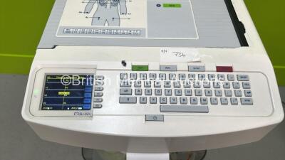 Mortara ELI 250c ECG Machine on Stand with 10 Lead ECG Leads (Powers Up) *115050243737* - 2