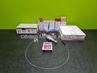 Mixed Lot Including Thermo Oriel Digital Exposure Control Unit, 5 x Henleys Medical 400HHP Cables, 1 x CADD-Legacy Infusion Pumps, 3 x Esco Warstat Graspers and 3 x AMS Ref 0010-0612 Cables