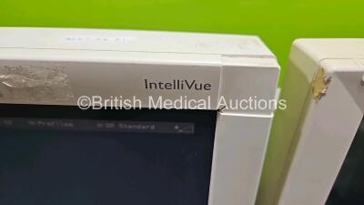 3 x Philips IntelliVue MP70 Patient Monitors (All Power Up, All with Damage to Casing - See Photo) - 5