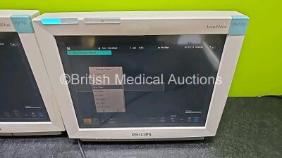 3 x Philips IntelliVue MP70 Patient Monitors (All Power Up) - 5