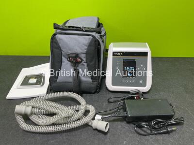 Breas Vivo 3 Ventilator Including Power Supply and Accessories in Carry Bag *Mfd 2020* (Powers Up) *SN D090276*