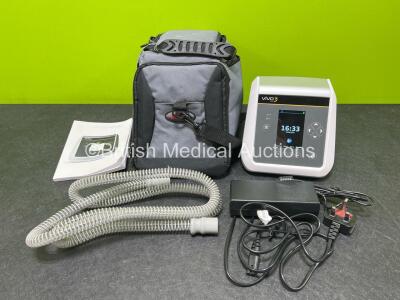 Breas Vivo 3 Ventilator Including Power Supply and Accessories in Carry Bag *Mfd 2020* (Powers Up) *SN D110210*