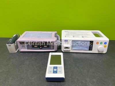 Job Lot Including 1 x Covidien Nellcor Bedside SpO2 Patient Monitoring System (Powers Up with Blank Screen) 1 x Covidien Nellcor PM10N Handheld Monitor, 1 x Nellcor N-560 Monitor and 1 x Braun Pro 4000 Thermometer