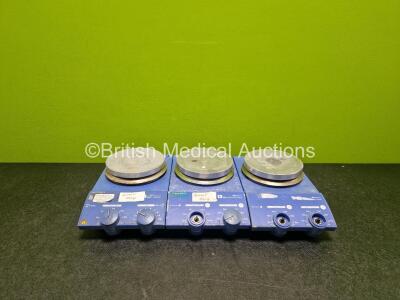 3 x IKA RET Basic Magnetic Stirrers (2 x Missing Dials - See Photos)