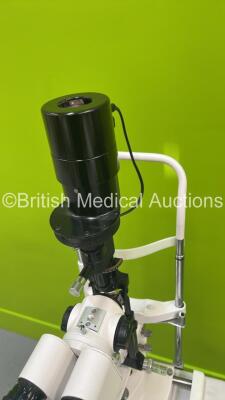 Modop YZ5FI Slit Lamp with Binoculars, 2 x 12,5x Eyepieces and Chin Rest on Motorized Table (Powers Up with Good Bulb) - 5