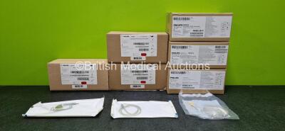 Job Lot Including 1 x Box of Philips Skin Temperature Probe *All Expired*, 2 x Philips Esophageal/Rectal Temperature Probes *All Expired* and 3 x Boxes of Philips FilterLine H Sets