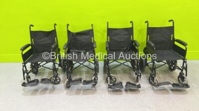 4 x Lomax Manual Wheelchairs