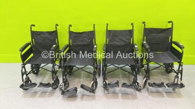 4 x Lomax Manual Wheelchairs