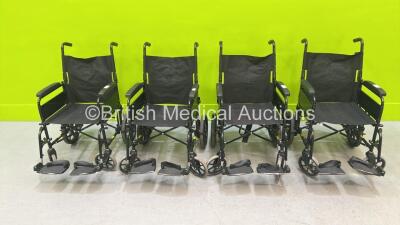 4 x Lomax Manual Wheelchairs