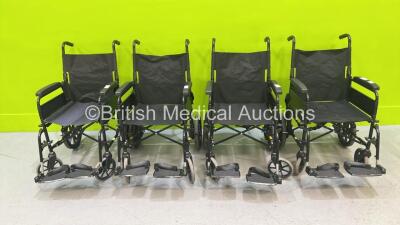 4 x Lomax Manual Wheelchairs