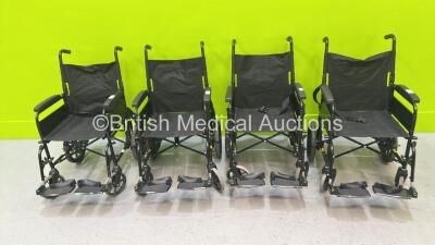 4 x Lomax Manual Wheelchairs