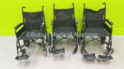 3 x Lomax Manual Wheelchairs (2 x Missing Footrests)