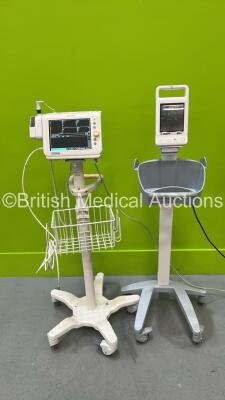 1 x Philips SureSigns Monitor on Stand and 1 x Mindray VS-600 Patient Monitor on Stand (Both Power Up) *CN23148167 / na*