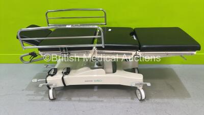 Merivaara Rapido Patient Trolley with Cushions and (Hydraulics Weak)