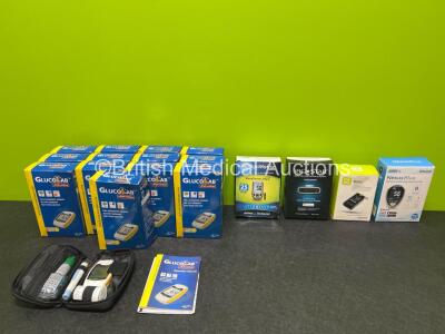 17 x Various Blood Glucose Monitors (Like New in Boxes, Expired - See Photos)