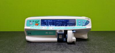 CareFusion Alaris Plus PK BD Syringe Pump (Powers Up and Missing Label - See Photo)