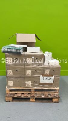 Pallet of Mixed Consumables Including Greiner Bio Vacuette Tubes, Avanos MIC Bolus Gastrostomy Feeding Tubes and BD SmartSite Bag Access Devices (Majority Out of Date) *RAK*