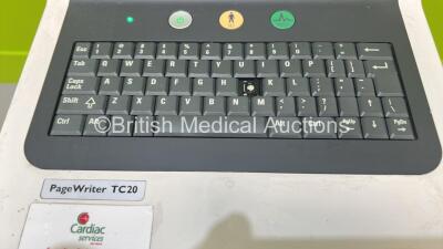 Philips PageWriter TC20 ECG Machine on Stand (Powers Up - 1 x Missing Key) *S/N CN51507225* **CD048** - 2