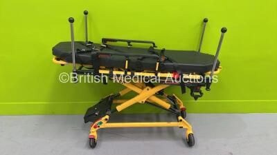 Stryker 6650 PowerPro TL Electric Ambulance Stretcher with Mattress and Straps (Powers Up with Good Battery - Battery Included) *S/N 131139836*