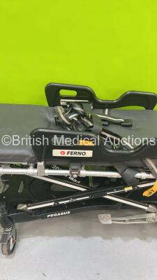 Ferno Pegasus Hydraulic Ambulance Stretcher with Mattress and Straps (Hydraulics Tested Working) *S/N PEG6825* - 5