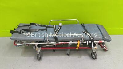 Ferno Flacon Six Hydraulic Ambulance Stretcher with Mattress and Straps (Hydraulics Tested Working) *S/N FSX1320* - 2