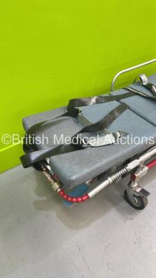 Ferno Flacon Six Hydraulic Ambulance Stretcher with Mattress and Straps (Hydraulics Tested Working) *S/N FSX1320* - 3