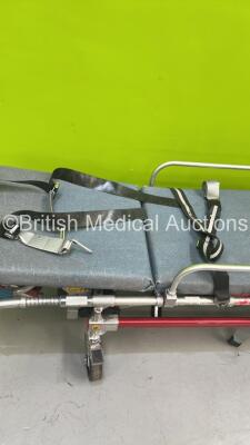 Ferno Flacon Six Hydraulic Ambulance Stretcher with Mattress and Straps (Hydraulics Tested Working) *S/N FSX1320* - 4