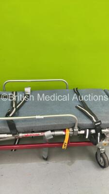 Ferno Flacon Six Hydraulic Ambulance Stretcher with Mattress and Straps (Hydraulics Tested Working) *S/N FSX1320* - 5