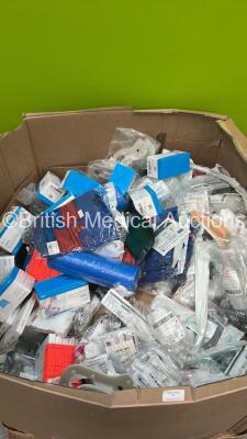 Pallet of Mixed Consumables Including Face Masks, Rescuer Disposable Collection Jars and Intersurgical Supraglottic Airways (Some Out of Date) - 2