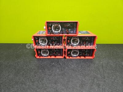 5 x PneuPac paraPAC 200D MR Compatible Ventilators *All Mfd - 2018* **SN 1803248 / 1803115 / 1803116 / 1803053 / 1803236*