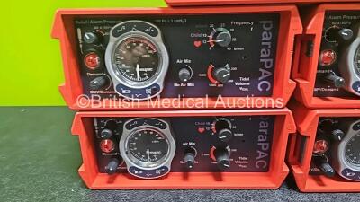 5 x PneuPac paraPAC 200D MR Compatible Ventilators *All Mfd - 2018* **SN 1803248 / 1803115 / 1803116 / 1803053 / 1803236* - 2