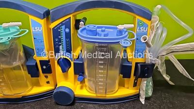 3 x Laerdal LSU Suction Units (All Power Up) with 3 x Suction Cups *SN 78031686566 / 88232066130 / 78061577059* - 4