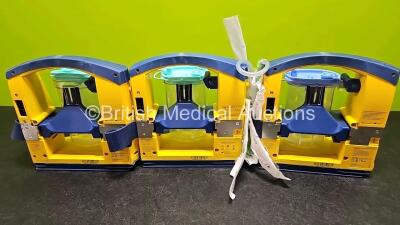 3 x Laerdal LSU Suction Units (All Power Up) with 3 x Suction Cups *SN 78031686566 / 88232066130 / 78061577059* - 5