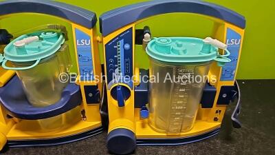 3 x Laerdal LSU Suction Units (All Power Up) with 3 x Suction Cups *SN 78151467028 / 78421756222 / 78232086548* - 4