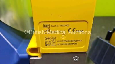 3 x Laerdal LSU Suction Units (All Power Up 1 x with Crack In Casing - See Photo) with 3 x Suction Cups *SN 7835158259 / 78092081126 / 78061577044* - 6