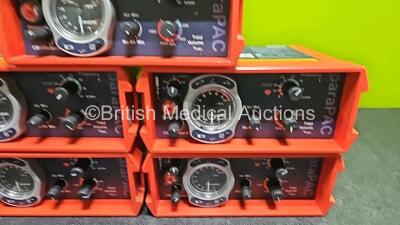 5 x PneuPac paraPAC 200D MR Compatible Ventilators *3 x Mfd - 2018* **SN 1801167 / 1803294 / 180357* - 3