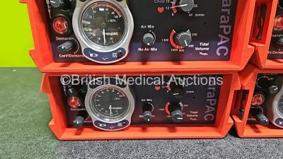 5 x PneuPac paraPAC 200D MR Compatible Ventilators *4 x Mfd - 2018* **SN 1802256 / 1803295 / 1803207 / 1803267* - 2