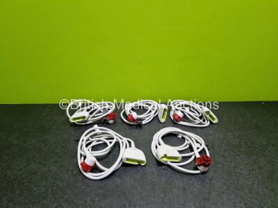 5 x Zoll Ref 8300-000831-40 Assy Defibrillator MFC Cables