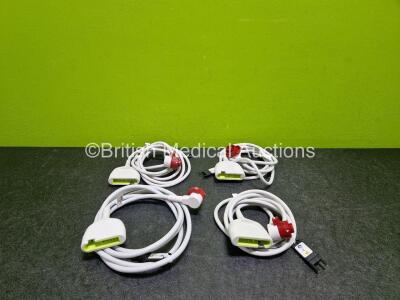 4 x Zoll Ref 8300-000831-40 Assy Defibrillator MFC Cables