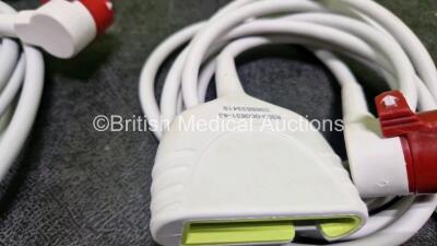 4 x Zoll Ref 8300-000831-40 Assy Defibrillator MFC Cables - 5