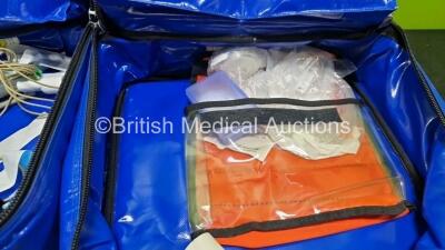 Job Lot Including 3 x Oralite Emergency Carry Bags, 2 x Masimo ISA CO2 Ref 800101 Mainstream Analyzers, 1 x Phasein Mainstream Analyzer, 2 x Ortivus M531 Measuring Unit and Various Monitoring Cables - 3