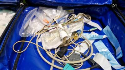 Job Lot Including 3 x Oralite Emergency Carry Bags, 2 x Masimo ISA CO2 Ref 800101 Mainstream Analyzers, 1 x Phasein Mainstream Analyzer, 2 x Ortivus M531 Measuring Unit and Various Monitoring Cables - 6