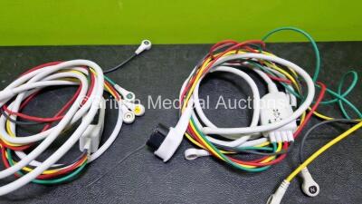 Job Lot Including 4 xZoll 8000-1006-12 4 Lead ECG Leads ad1 x Zoll Ref 8300-000831-40 Assy Defibrillator MFC Cable - 3